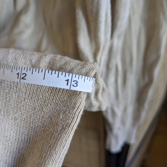 Ralph Lauren Sport beige cotton / silk lightweight sweater, GUC, M - Picture 6 of 7